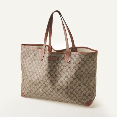 Gucci Caryall GG Canvas Star Tote Bag