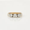 18ct Yellow Gold, Vintage, Three Stone Diamond Ring of .56cts TDW