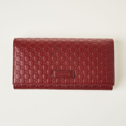 Gucci Red Guccisima Wallet