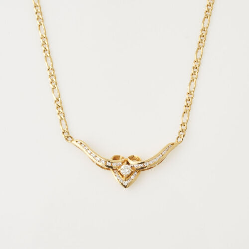 18ct Yellow Gold, Vintage Fancy Diamond Necklet