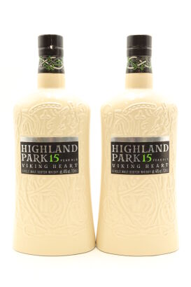 (2) Highland Park Viking Heart 15 Year Old Single Malt Scotch Whisky, Orkney, Scotland, 44% ABV