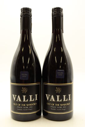 (2) 2012 Valli 'Out of The Shadows' Pinot Noir, Waitaki Valley