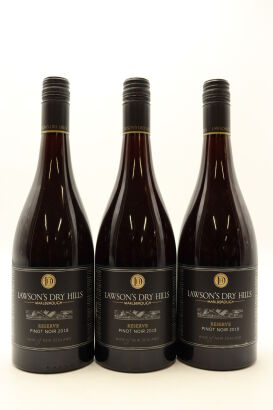 (3) 2018 Lawson's Dry Hills Reserve Pinot Noir, Marlborough