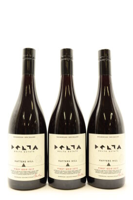 (3) 2019 Delta Vineyard Hatters Hill Pinot Noir, Marlborough