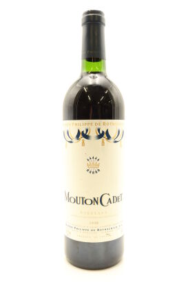 (1) 1998 Baron Philippe de Rothschild Mouton Cadet, Bordeaux (TS)