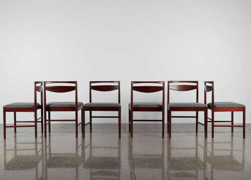 A Suite Of 1960s Generous Tom Robertson 'Dunfermline' Dining Chairs By A H McIntosh