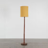 A Tiered Mid-Century Standard Lamp With Period Mustard Shade