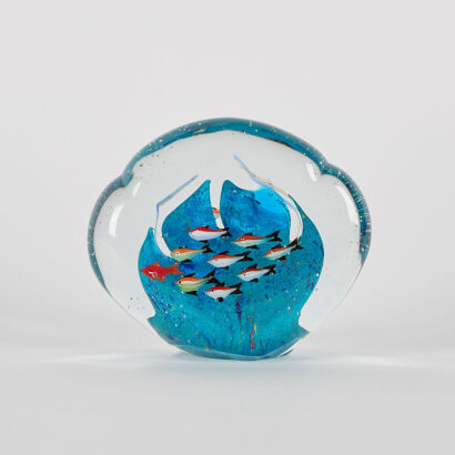 A Rare Murano Art Glass Aquarium