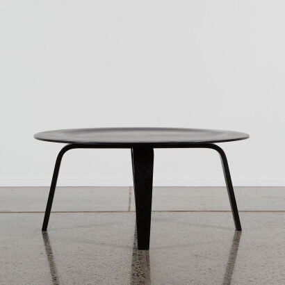 An Eames Style CTW Coffee Table In Black Ash