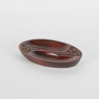 A Kiwiana Wood Carved Bowl