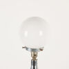 An Art Deco Chrome Bullet Table Lamp With An Oak Base - 2