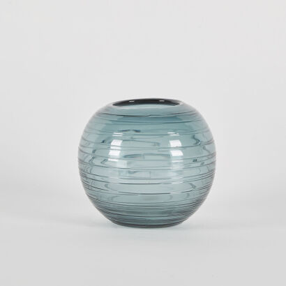 A Spun Glass Globe Vase