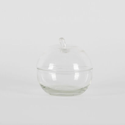 A Crystal Apple Shaped Bowl