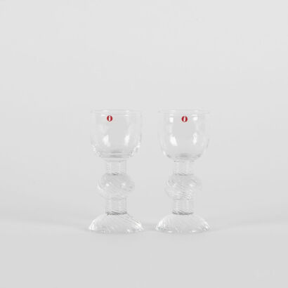 A Pair Of Timo Sarpaneva Ritari Iittala Sherry Glasses