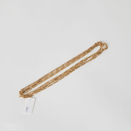 A Long Figaro Gold Dress Chain