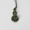 A New Zealand Pounamu Double Twist Pendant