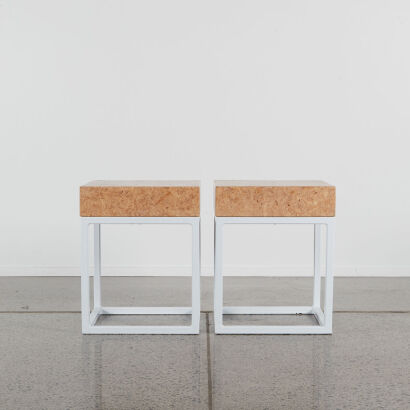 A Pair Of Contemporary Bed Side Tables