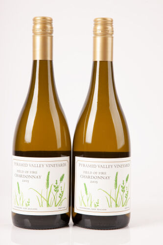 (2) 2015 Pyramid Valley Fields of Fire Chardonnay, North Canterbury