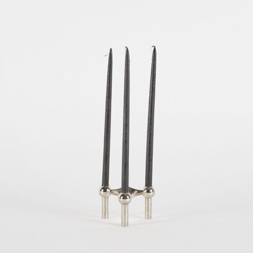 A Single Stoff Nagel Chrome Candleholder