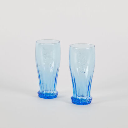 A Pair Of Coke Collectors Glasses