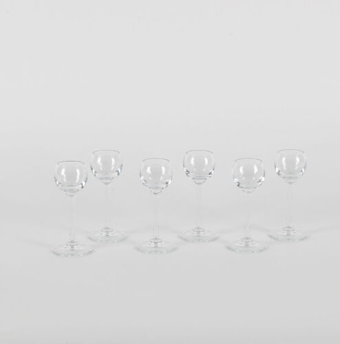 A Set Of Six Stemmed Liqueur Glasses