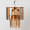 An Italian Two-Tiered Smoked Glass Chandelier