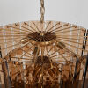 An Italian Two-Tiered Smoked Glass Chandelier - 2