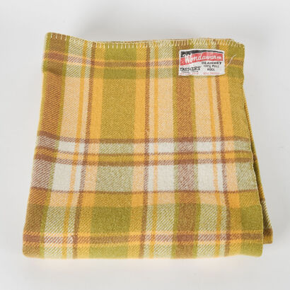 A Vintage New Zealand Wool Blanket