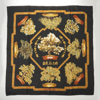 Hermès Bonsai Silk Scarf