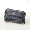Miu Miu Blue Quilted Leather Bag