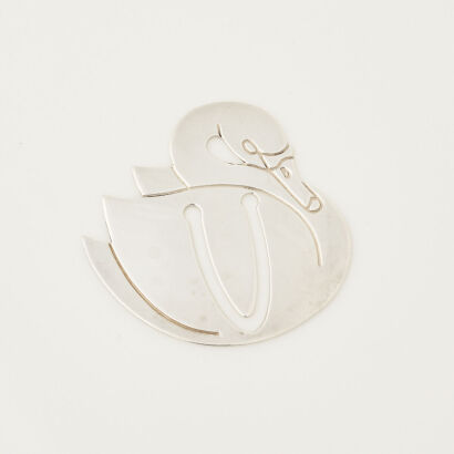 Tiffany & Co Swan Silver Bookmark