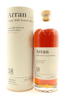 (1) The Arran Malt Distillery 18 Year Old Single Malt Scotch Whisky, 46% ABV