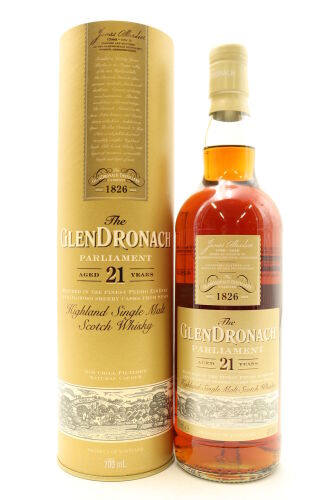 (1) Glendronach Parliament 21 Year Old Single Malt ScotchWhisky, 48% ABV