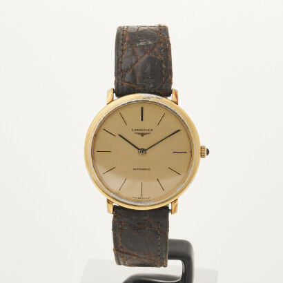 36mm, Yellow Gold Plated Longines Automatic Wristwatch