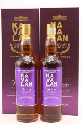 (2) Kavalan Podium, Single Malt Whisky, Taiwan, 46% ABV