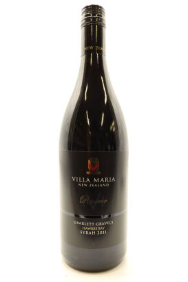 (1) 2011 Villa Maria Reserve Gimblett Gravels Syrah, Hawkes Bay