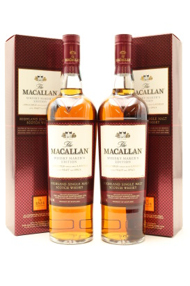 (2) The Macallan 1824 Series Whisky Maker's Edition Single Malt Scotch Whisky, 42.8% ABV