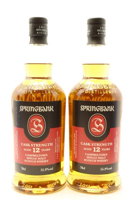 (2) Springbank 12 Year Old Cask Strength Single Malt Scotch Whisky, 55.9% ABV