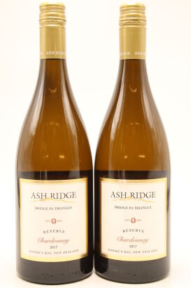 (2) 2017 Ash Ridge Reserve Chardonnay, Hawke's Bay