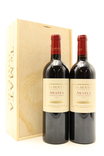 (1) 2018 & 2019 Te Mata Estate 'Awatea' Cabernets - Merlot, 2 bottles sold as one lot