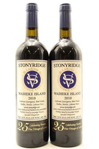 (2) 2010 Stonyridge Vineyard Larose, Waiheke Island