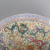 A Chinese Late 19th to Early 20th Century Famille Rose 'Imperial Dragon and Phoenix' Conical Bowl(Blue-Enamelled Yongzheng Nian Zhi Mark) - 4