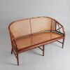 A Chinese Huali Wood Rattan Armchair - 2