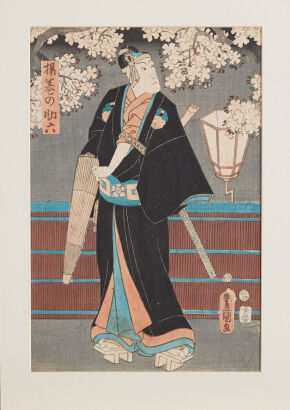 A Japanese Ukiyo-E Prints (Meiji period, Fengguo Hua Mark)