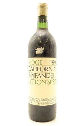 (1) 1992 Ridge Vineyards Lytton Springs, Dry Creek Valley