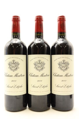 (3) 2008 Chateau Montrose, Saint-Estephe [JR17] [WE93], Saint-Estephe