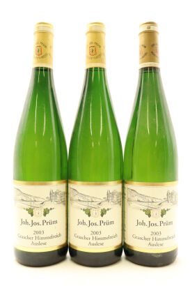 (3) 2003 Joh. Jos. Prum Graacher Himmelreich Riesling Auslese, Mosel