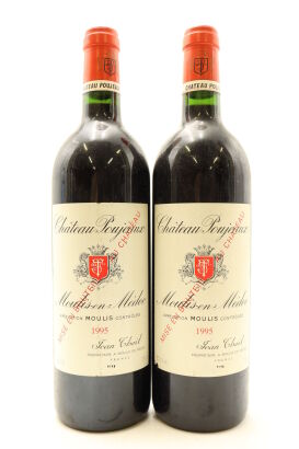 (2) 1995 Chateau Poujeaux, Moulis-en-Medoc