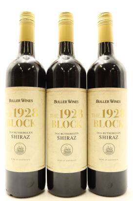 (3) 2016 Buller Wines The 1928 Block Shiraz, Rutherglen