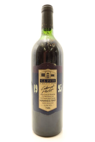 (1) 1995 Pask Gimblett Road Cabernet Sauvignon Merlot , Hawke's Bay